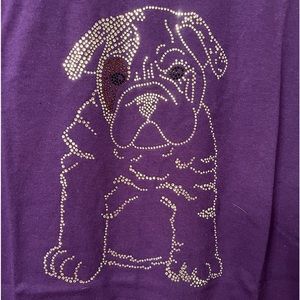 Rhinestone bulldog puppy
